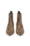 Lina Women's Leopard Fur 7 cm Short Heeled Boots - 4