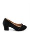 508 Black Satin Heeled Evening Dress Women's Shoes - 2
