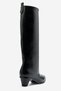 Chester Black Leather Women's Heeled Boots - 7