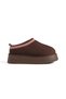 Women's Winter Slippers with Plush Suede Look on the Inside, Thick Sole, Brown Color - Fon11 - 2