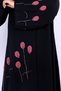 Floral Embroidery & Bead Handwork Nida Abaya - 7