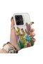 Cactus Patterned Phone Case with Silicone Edges and Acrylic Hard Back Panel Compatible with Xiaomi Redmi 13/13X