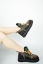 3095 Genuine Leather Nubuck Lace-Up Multi Color Thick Sole Flat Heeled Women's Ankle Boots Real Leather Nubuck - 4