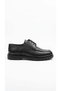 Black Men's Genuine Leather Casual Shoes 013.041 - 2