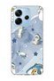 Redmi Note 14 4g Compatible Strong Women's Pink Printed Transparent Phone Case