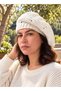 Ecru Hand Knitted Ressam Beanie - 5