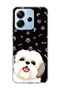 Redmi Note 14 4g Compatible Cute Cow Print Transparent Phone Case