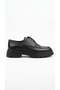 Black Printed Men's Genuine Leather Shoes 013.043 - 3