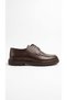 Brown men's genuine leather casual shoes 013.041 - 2