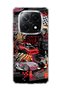 Redmi Note 14 Pro Plus 5g Compatible Tokyo Street Race Printed Transparent Phone Case