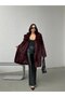 Women's Soft Texture Lined Knee Length Midi Premium Fur Coat with Pockets - 2