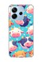 Redmi Note 14 4g Compatible Cute Sushi Printed Transparent Phone Case