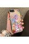iPhone 7 Plus/8 Plus Compatible Acrylic Hard Back Panel Silicone Edged Phone Case with Pony Pattern - 2
