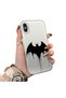iPhone XS Max Compatible Acrylic Hard Back Panel with Silicone Edges Batman Patterned Phone Case
