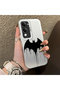 Vivo Y04 Compatible Acrylic Hard Back Panel with Silicone Edges Batman Patterned Phone Case - 2