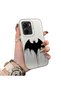 Vivo Y56 Compatible Acrylic Hard Back Panel with Silicone Edges Batman Patterned Phone Case