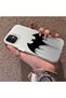 iPhone 12/12 Pro Compatible Acrylic Hard Back Panel with Silicone Edges Batman Patterned Phone Case - 3