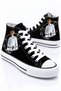 Crush Printed Black High-Top Sports Shoes Sneaker