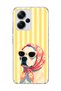 Redmi Note 13 Pro Plus 5g Compatible Transparent Phone Case with Scarf and Glasses and Dog Print