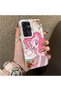 Pinkie Pie Patterned Phone Case with Silicone Edges and Acrylic Hard Back Panel Compatible with Samsung Galaxy S22 Ultra - 2