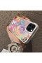 iPhone 14 Pro Compatible Acrylic Hard Back Panel Silicone Edged Phone Case with Pony Pattern - 4
