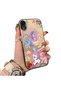iPhone Xr Compatible Acrylic Hard Back Panel with Silicone Edges Pony Pattern Phone Case