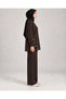 Women's Brown Snap Detailed Slit Oversize Oysho Set - 2