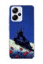 Redmi Note 13 Pro Plus 5g Compatible Blue Samurai Weasel Printed Transparent Phone Case
