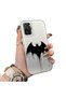 Xiaomi Redmi Note 10 4G/Note 10S Compatible Acrylic Hard Back Panel with Silicone Edges Batman Patterned Phone Case