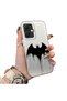 Tecno Spark Go 2(Km4) Compatible Acrylic Hard Back Panel with Silicone Edges Batman Patterned Phone Case