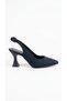 Navy blue women's high heeled shoe 036.9002 - 2