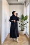 Women's Modal Fabric Belted Long Dress 135 cm - 3
