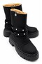 Qbac Women's Black Plush Fur Inside Warm Stylish and Comfortable Daily Winter Boots 5.5 cm Heel - 4
