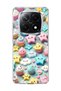 Redmi Note 14 Pro Plus 5g Compatible Pastel Cake Star Printed Transparent Phone Case