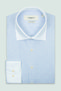 Gabrio Dobby 100% Cotton Slim Fit Navy Blue Classic Collar Men's Striped Shirt - 2