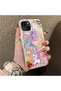iPhone 14 Plus/15 Plus Compatible Acrylic Hard Back Panel with Silicone Edges Pony Pattern Phone Case - 2