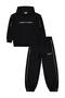 Hooded Tracksuit Set for 10-13 Years Old - Black - 4