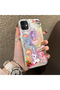 iPhone 12/12 Pro Compatible Acrylic Hard Back Panel with Silicone Edges Pony Pattern Phone Case - 2