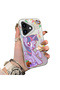 غطاء هاتف بنمط Twilight Sparkle متوافق مع iPhone 16، مصنوع من الأكريليك الصلب مع حواف من السيليكون