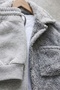 Buttoned Pocketed Plush Shirt Jacket and Jogger Sweatpants Set Combination - 3