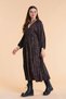 Long Dress with Fold Detailed Balloon Sleeves - 6
