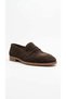 Brown suede women's genuine leather shoes 597.2150 - 2