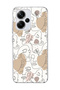 Redmi Note 13 Pro Plus 5g Compatible Single Line Female Face Printed Transparent Phone Case