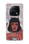 Redmi Note 14 Pro Plus 5g Compatible Horned Girl Cloud Printed Transparent Phone Case