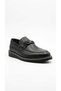 Black Men's Genuine Leather Shoes 013.185-1 - 2