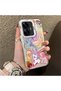 Realme C55 Compatible Acrylic Hard Back Panel with Silicone Edges and Pony Pattern Phone Case - 2