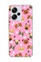 Redmi Note 13 Pro Plus 5g Compatible Dog Faces Pink Printed Transparent Phone Case