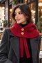 Women's Knitwear Knitted Balaclava Beanie Neck Collar, Buttoned Drawstring Winter Balaclava, Gift for Women - 5