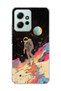 Redmi Note 12 4g Compatible Astronaut Space Walk Printed Transparent Phone Case