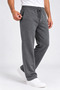 Men's Smoked Winter Wide-Leg Sweatpants with Combed Cotton and Fleece Inside, Baggy Style - 5